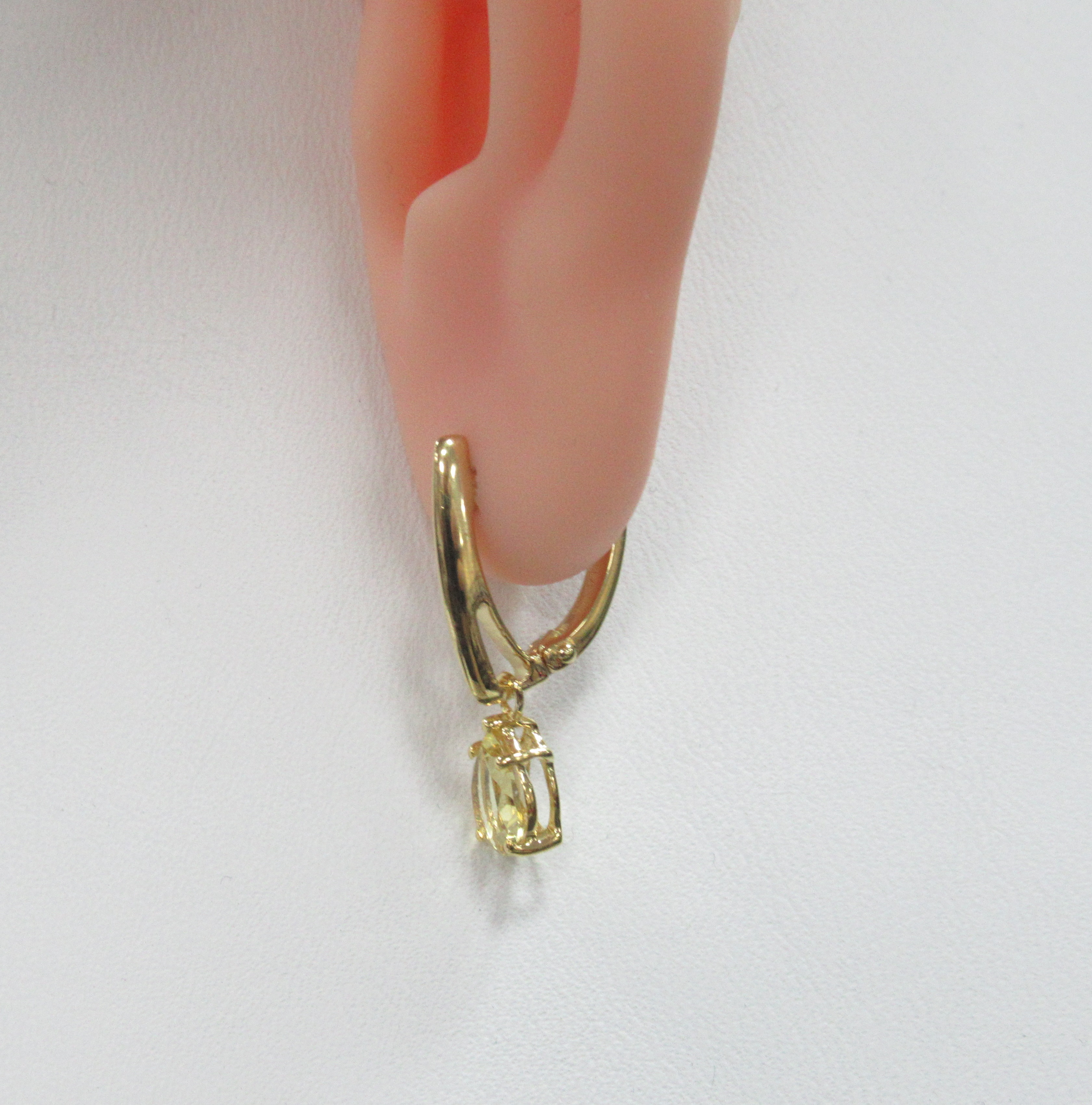 Серебряные серьги с гелиодорами